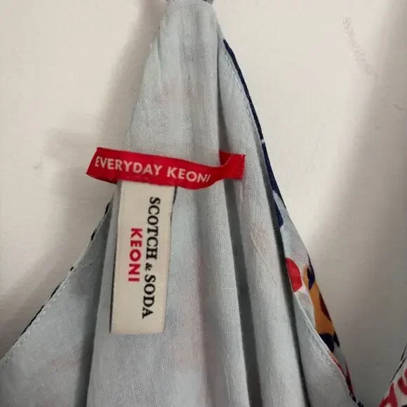 Scotch & Soda Keoni Rare Hawaiian-Print Jumpsuit Tropical Resortwear Women’s S - Picture 7 of 13